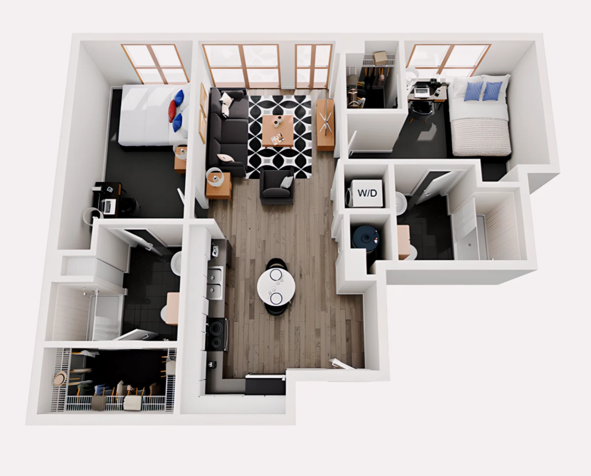 B4 Rooms view 1