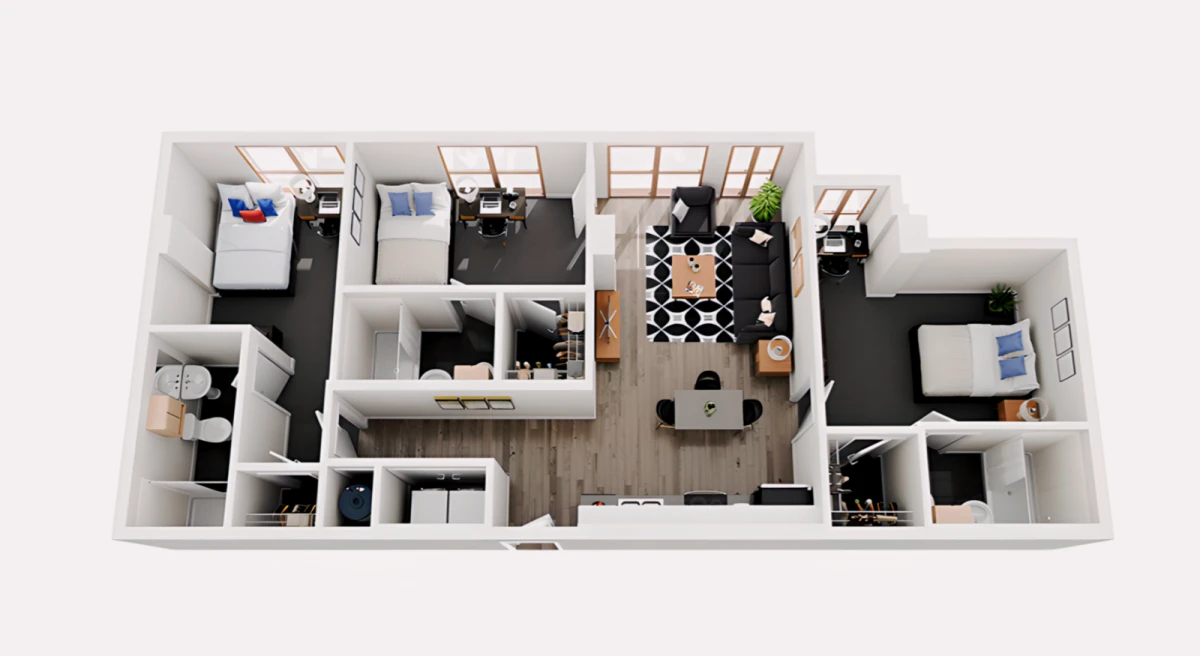 B2 Rooms view 1