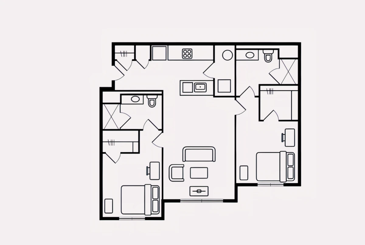 3 Rooms view 1