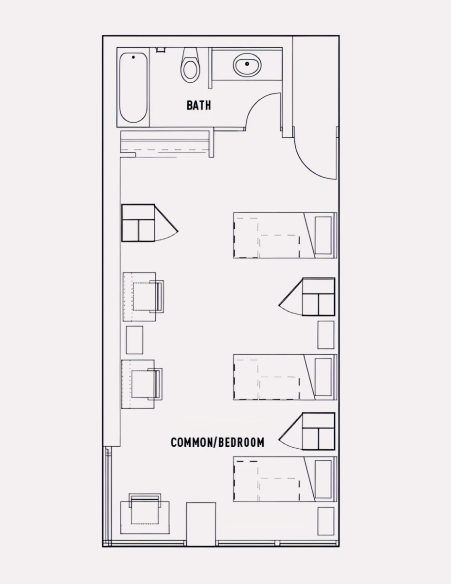 2 Rooms view 1
