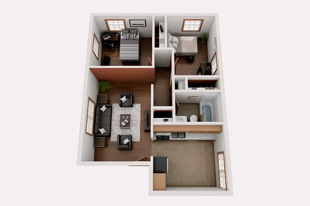2 Rooms view 2