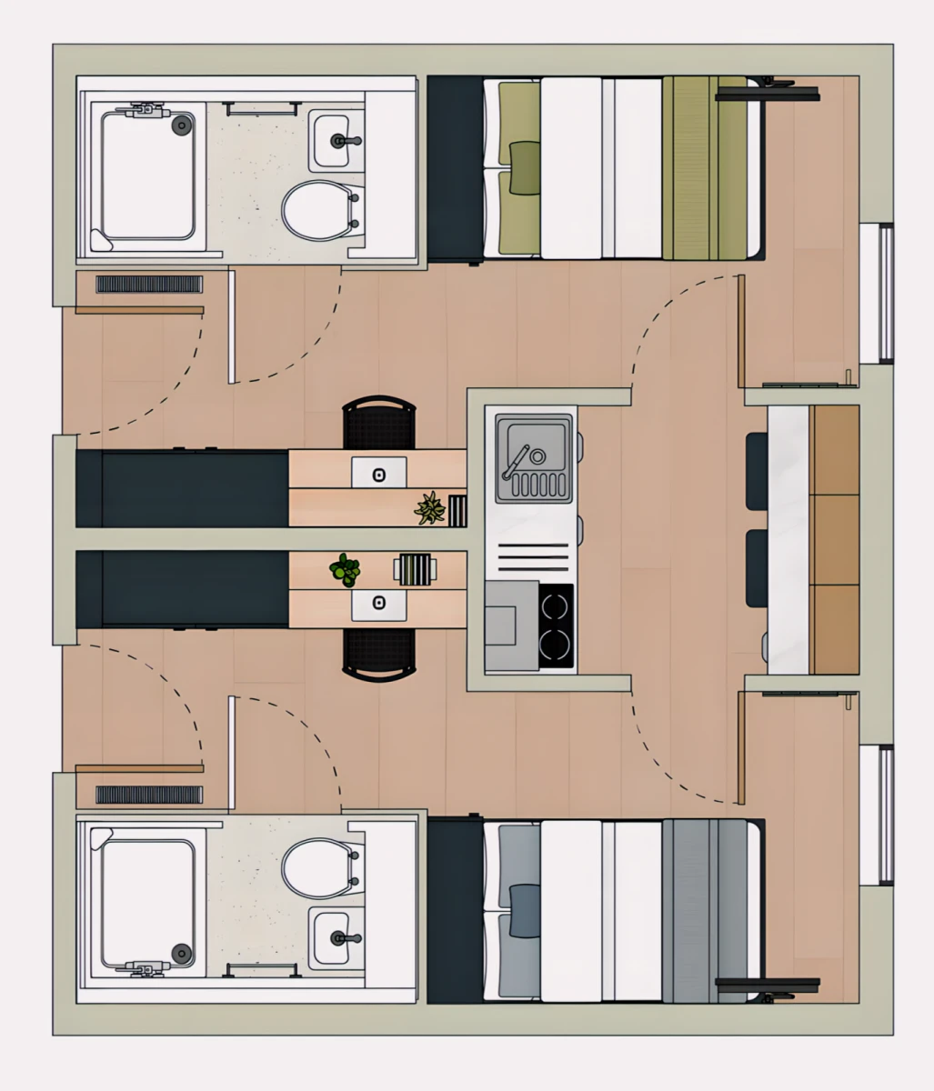 Ensuite Rooms view 1