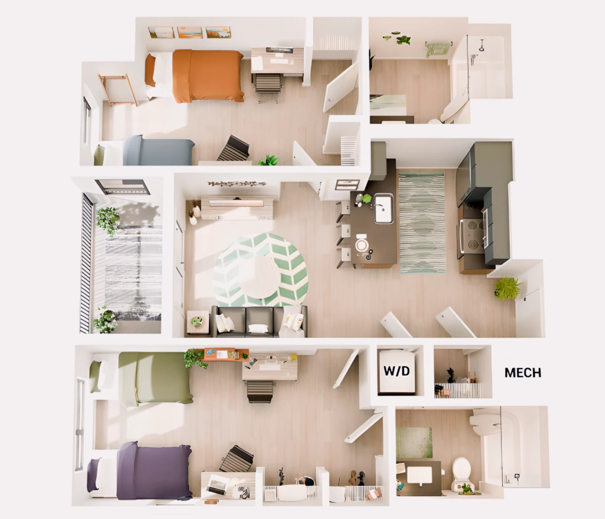 D4 Rooms view 1