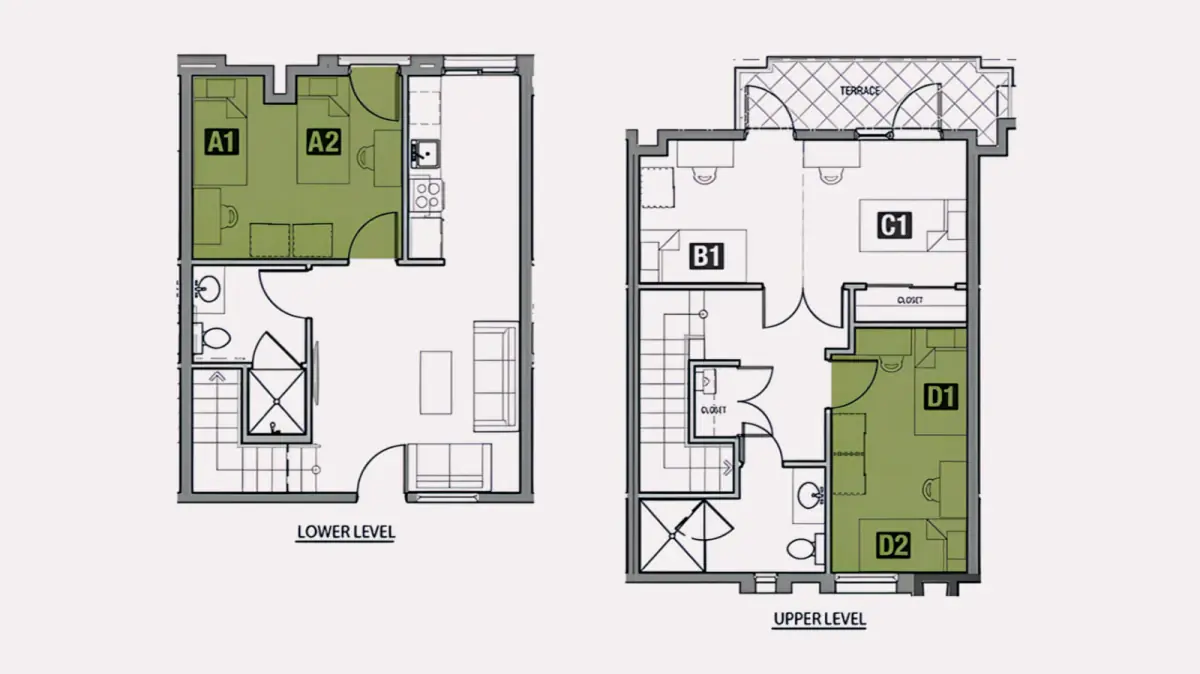 4 Rooms view 2
