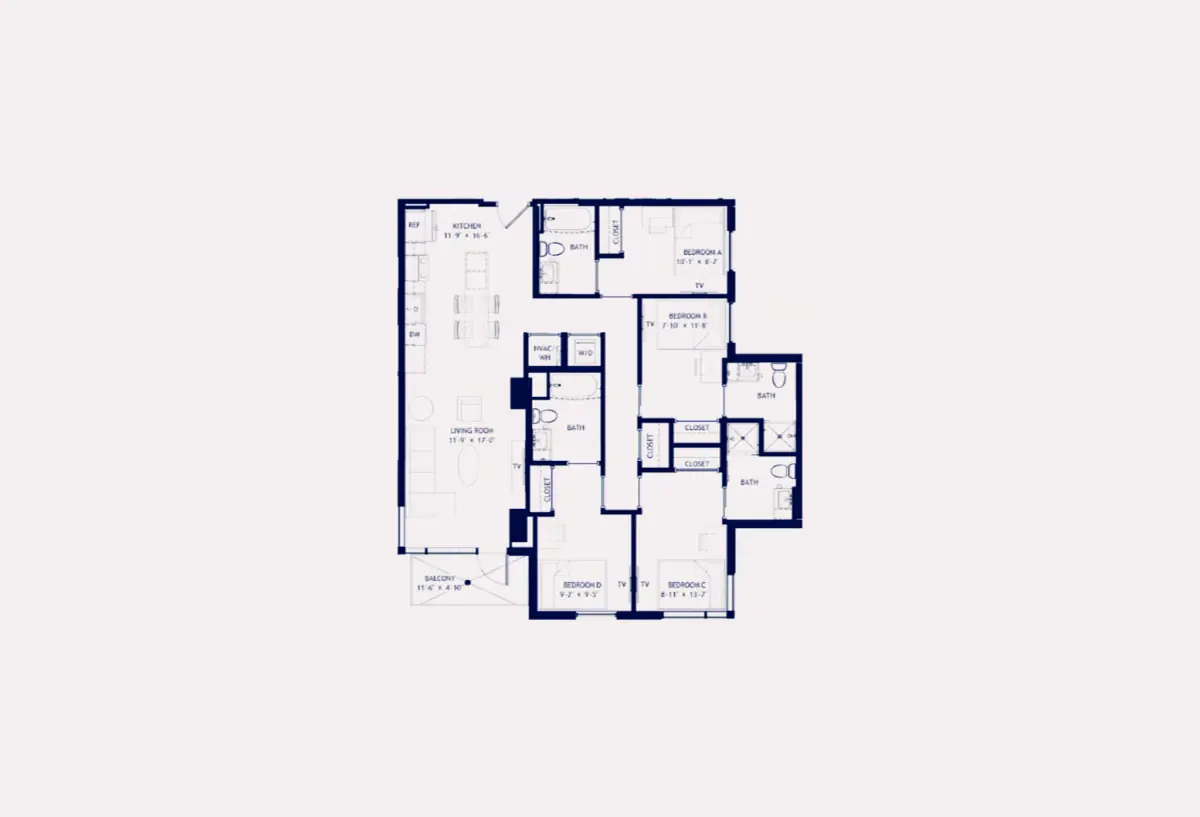 4x4 Rooms view 2