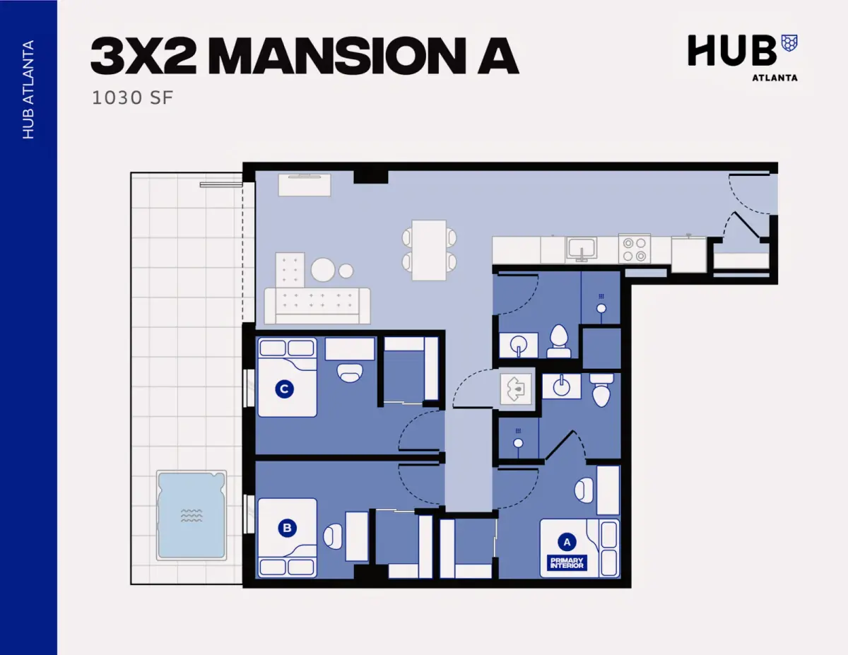 3 Rooms view 2
