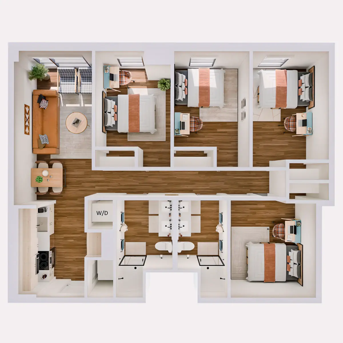 5 Rooms view 2