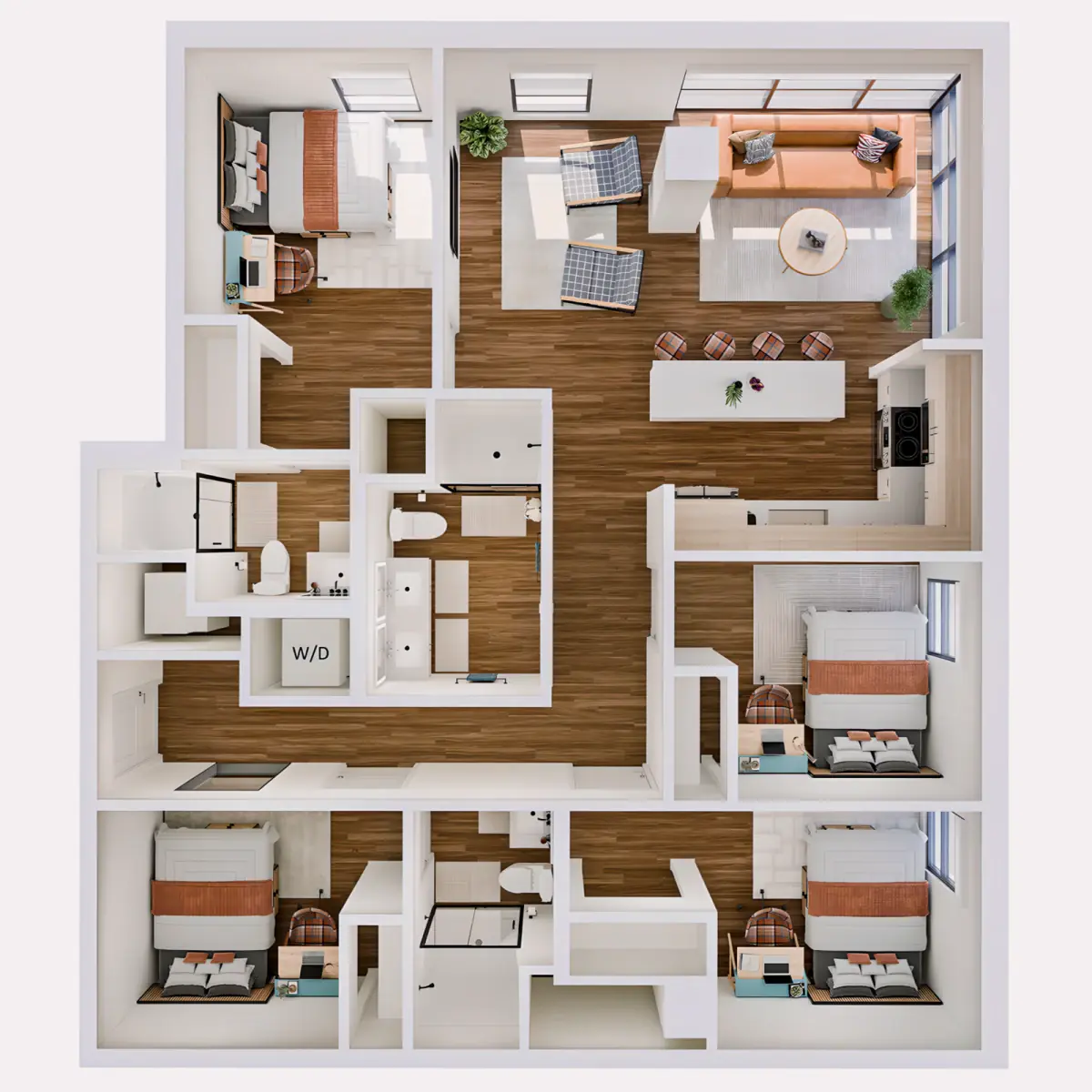 2 Rooms view 3