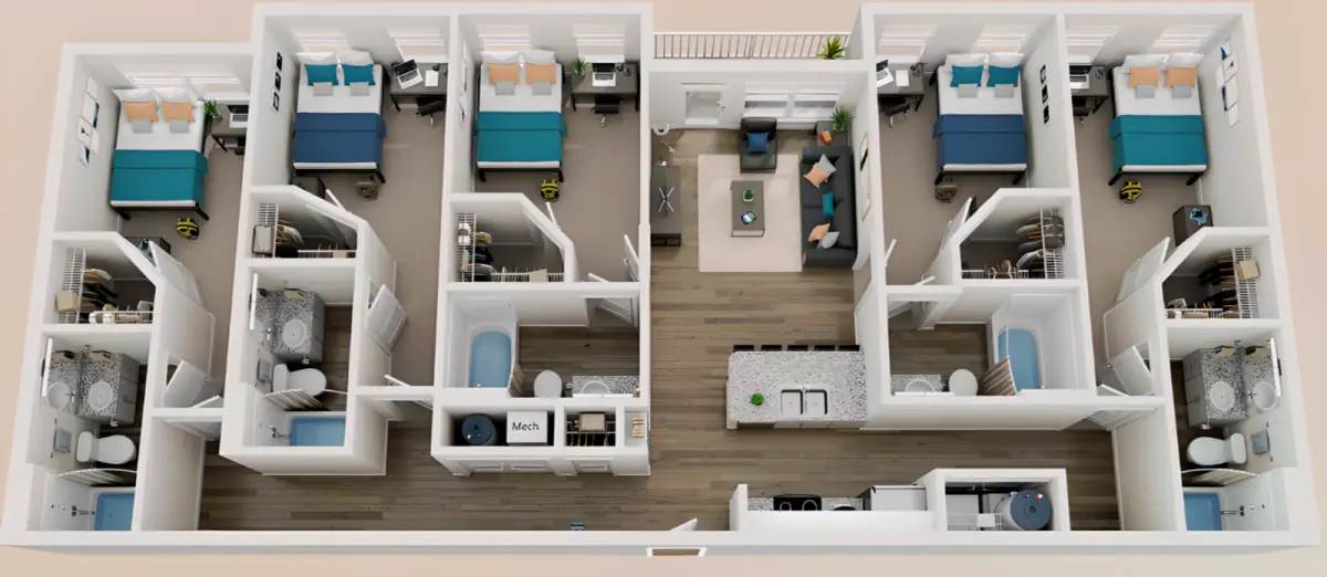5 Rooms view 2