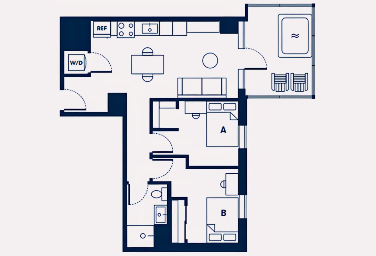 2x1 Rooms view 2