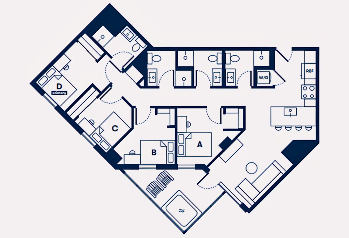 4x4 Rooms view 1