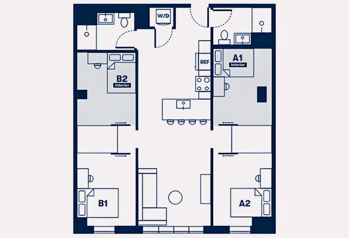 4x2 Rooms view 2