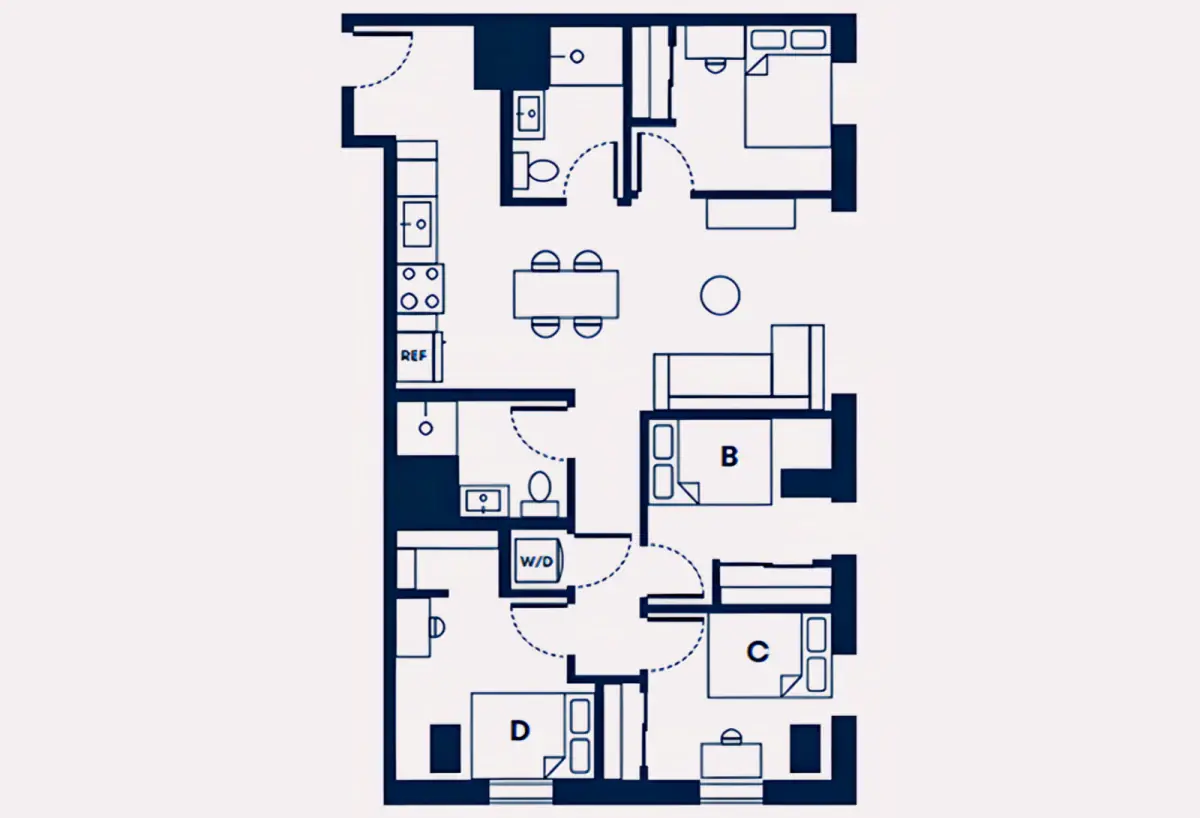 4x2 Rooms view 1