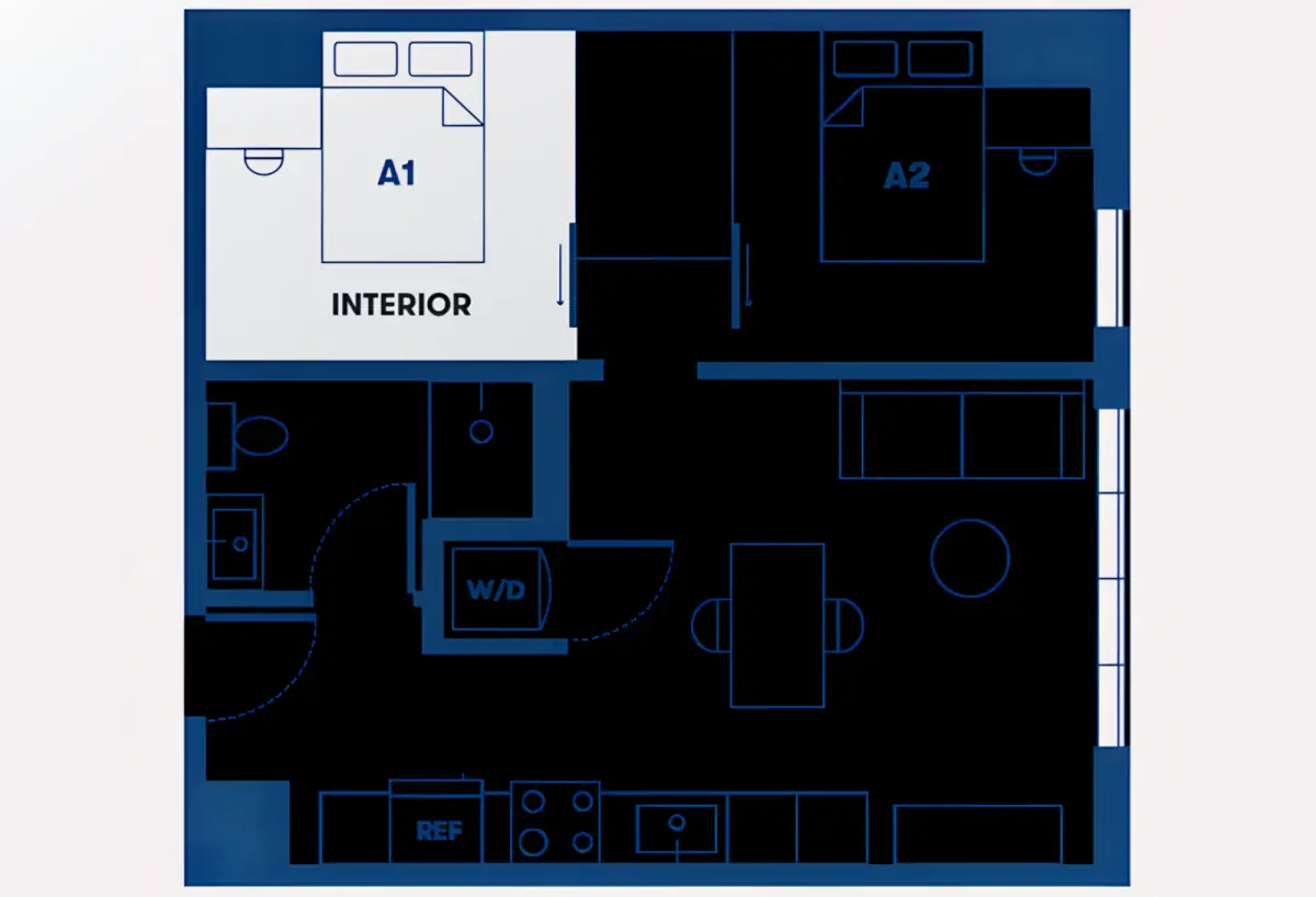 2x1 Rooms view 3