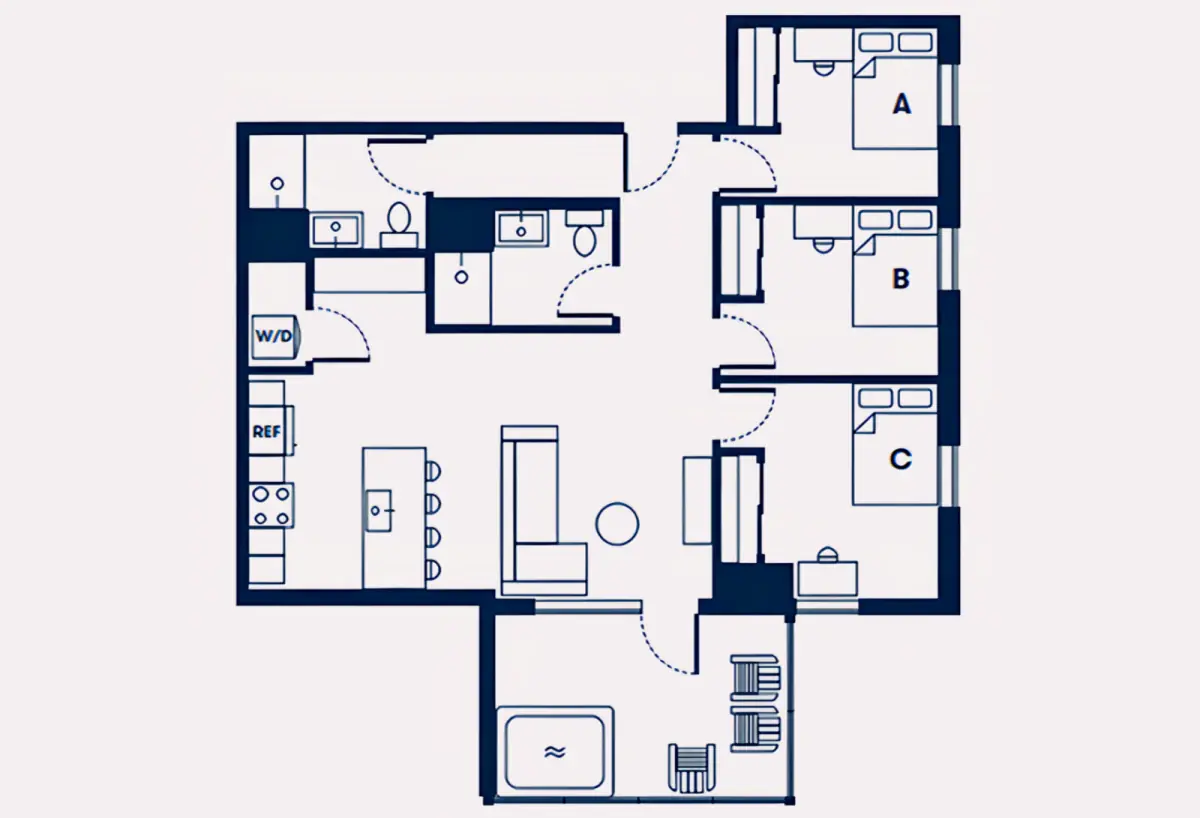 3x2 Rooms view 3