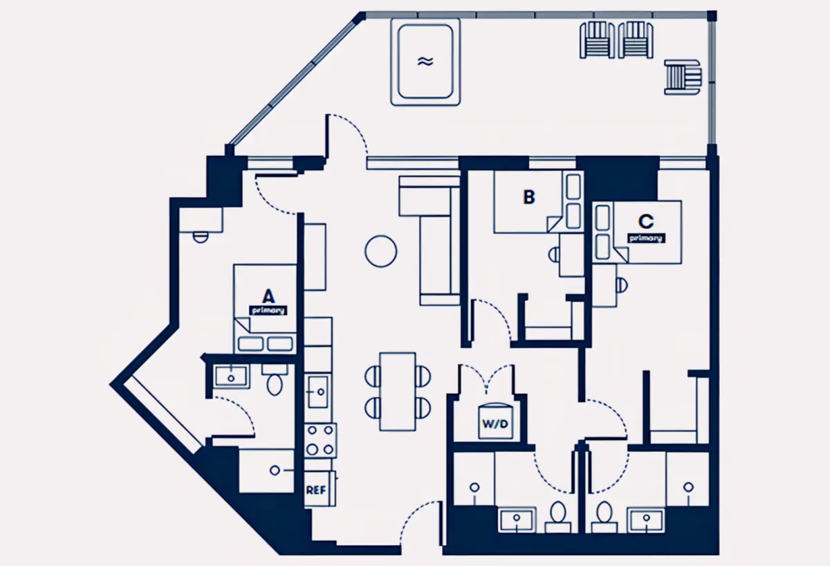 3x3 Rooms view 2