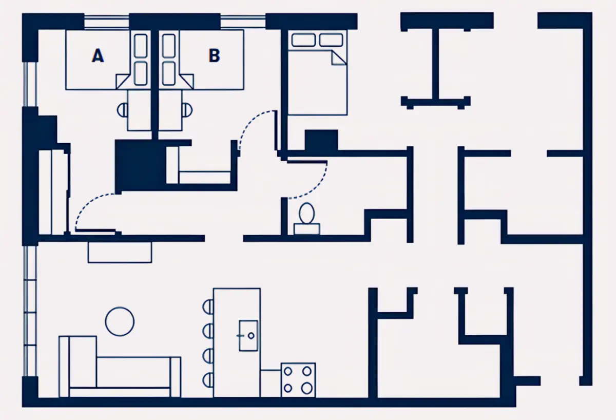 4x3 Rooms view 1