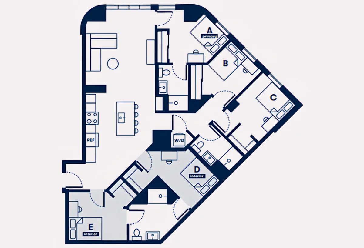 5x3 Rooms view 1