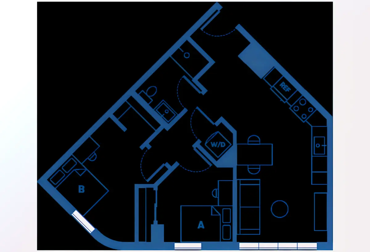 2x1 Rooms view 1
