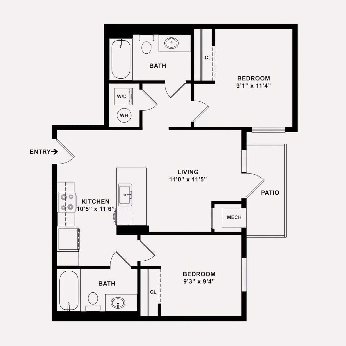 2 Rooms view 3