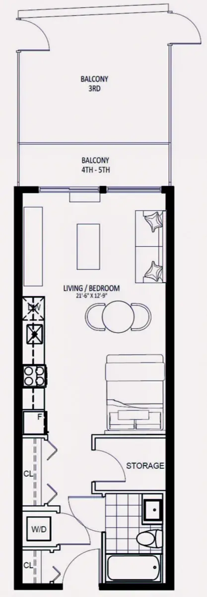 Studio Rooms view 3