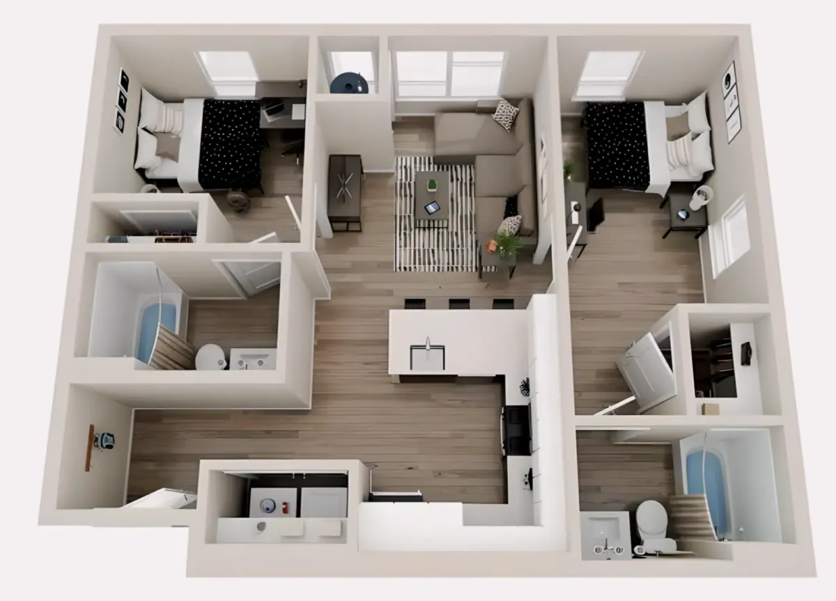 2 Rooms view 2