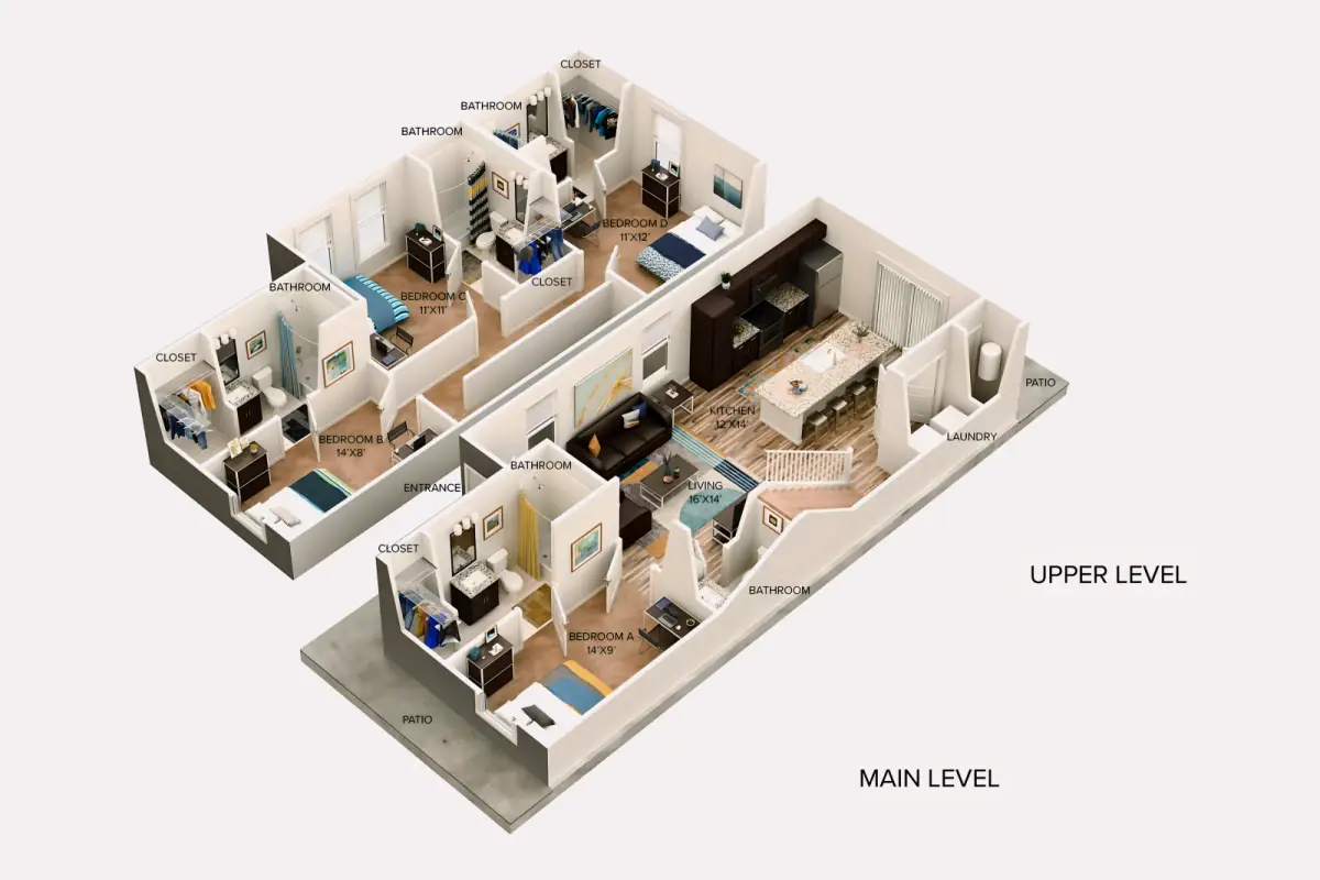 4 Rooms view 1