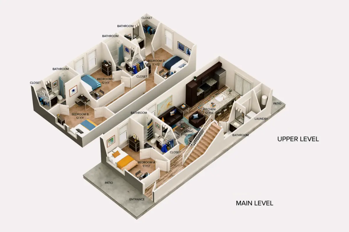 4 Rooms view 3