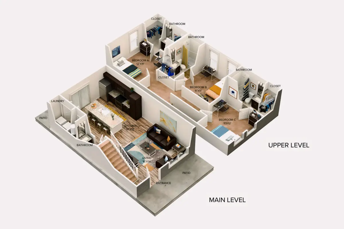 2 Rooms view 1