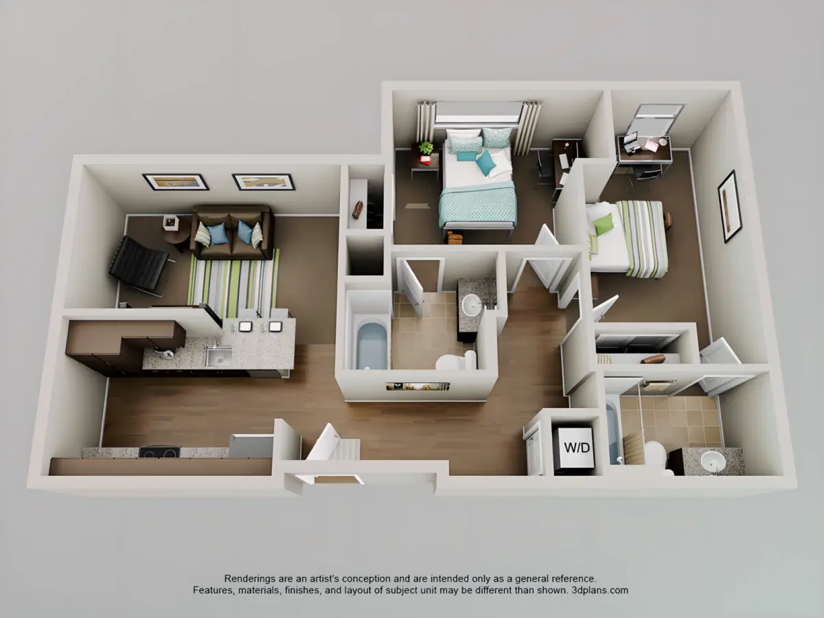 1bd Rooms view 1