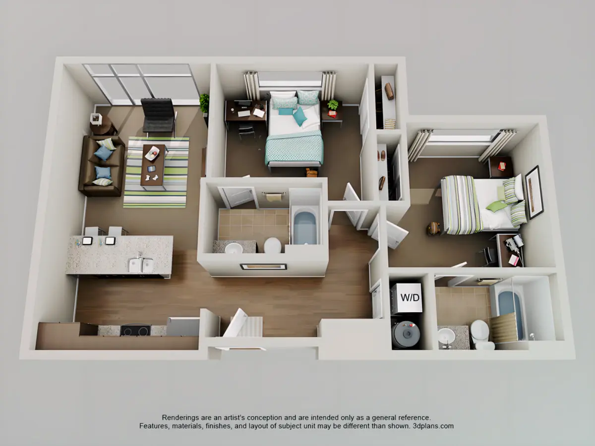 3bd Rooms view 2