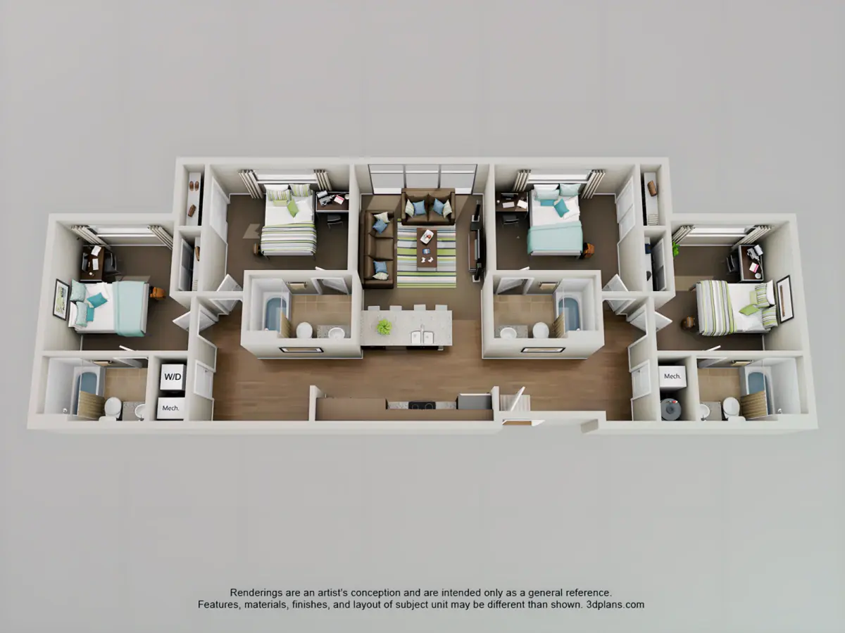 2bd Rooms view 1