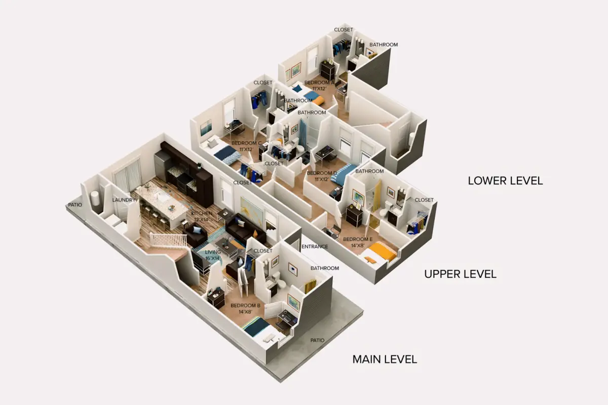 5 Rooms view 3