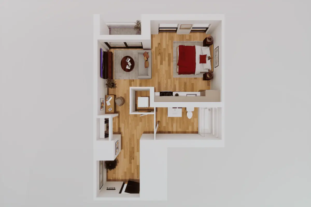 Studio Rooms view 1