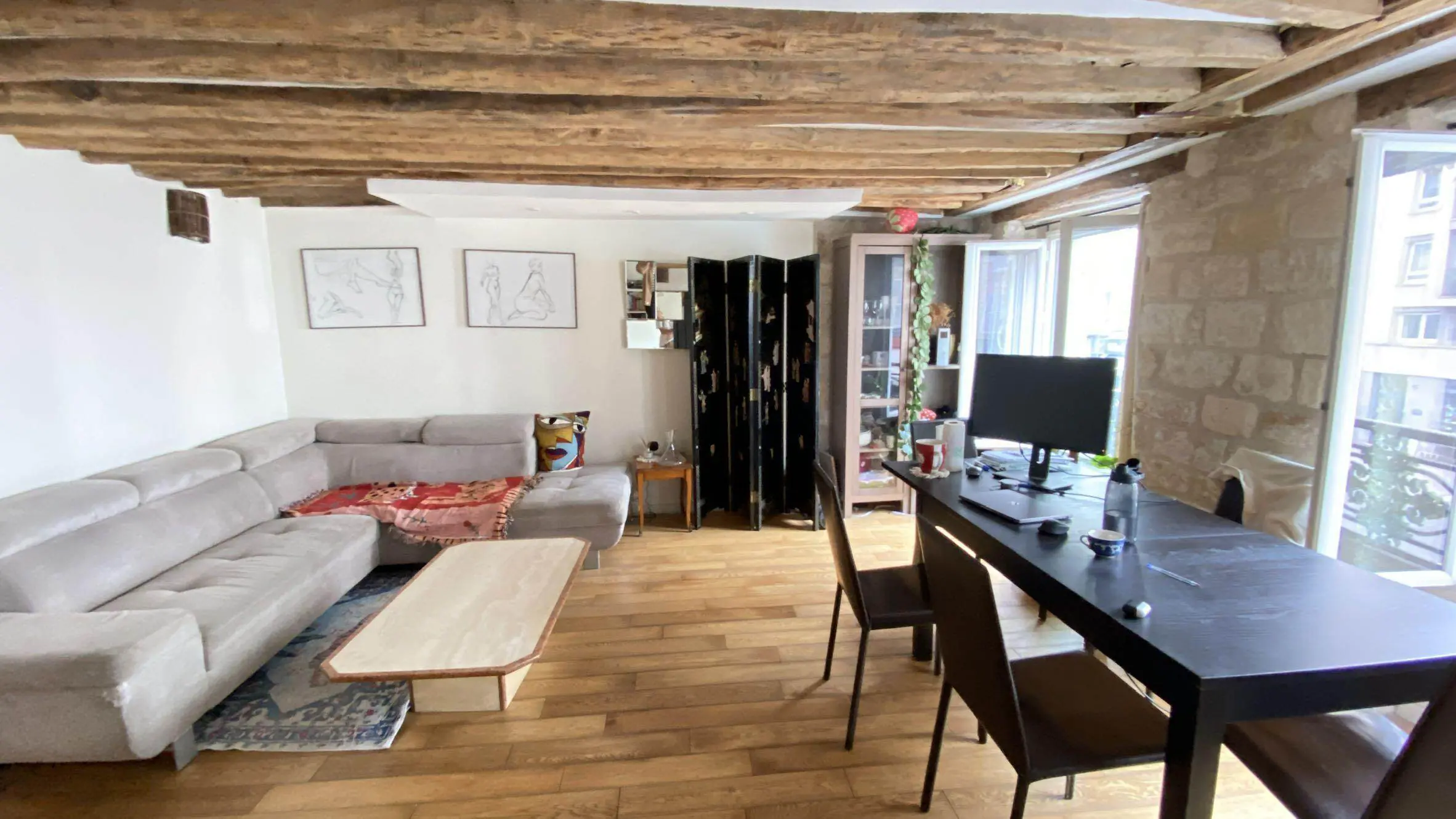 PARIS 5e·80m²·F3·Appartement·With furniture