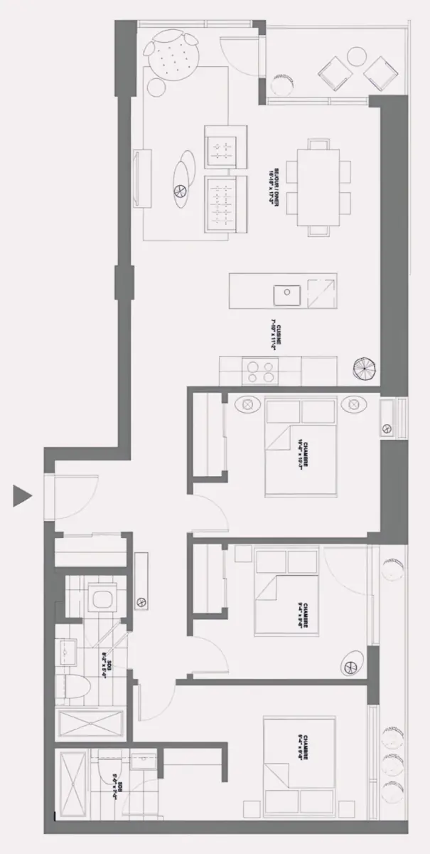 3 Rooms view 1