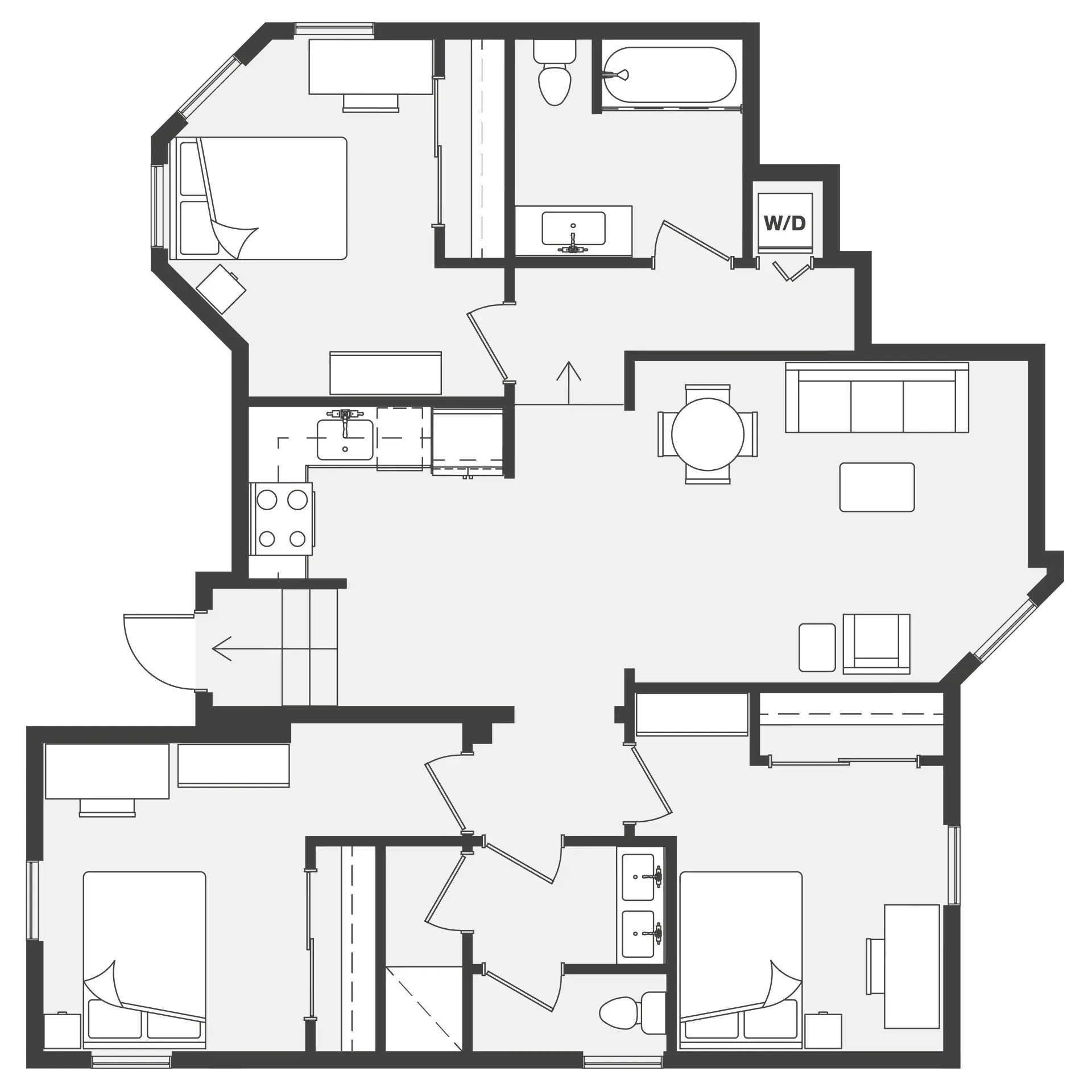 3 Rooms view 2