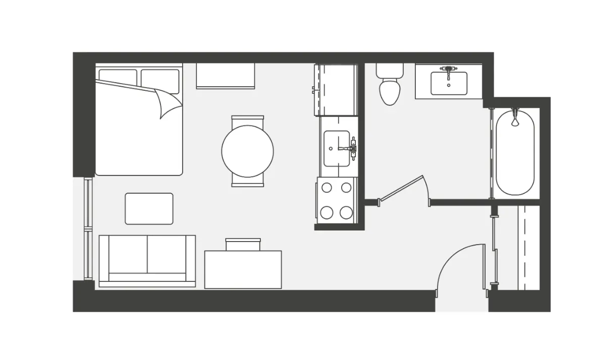 Studio Rooms view 1