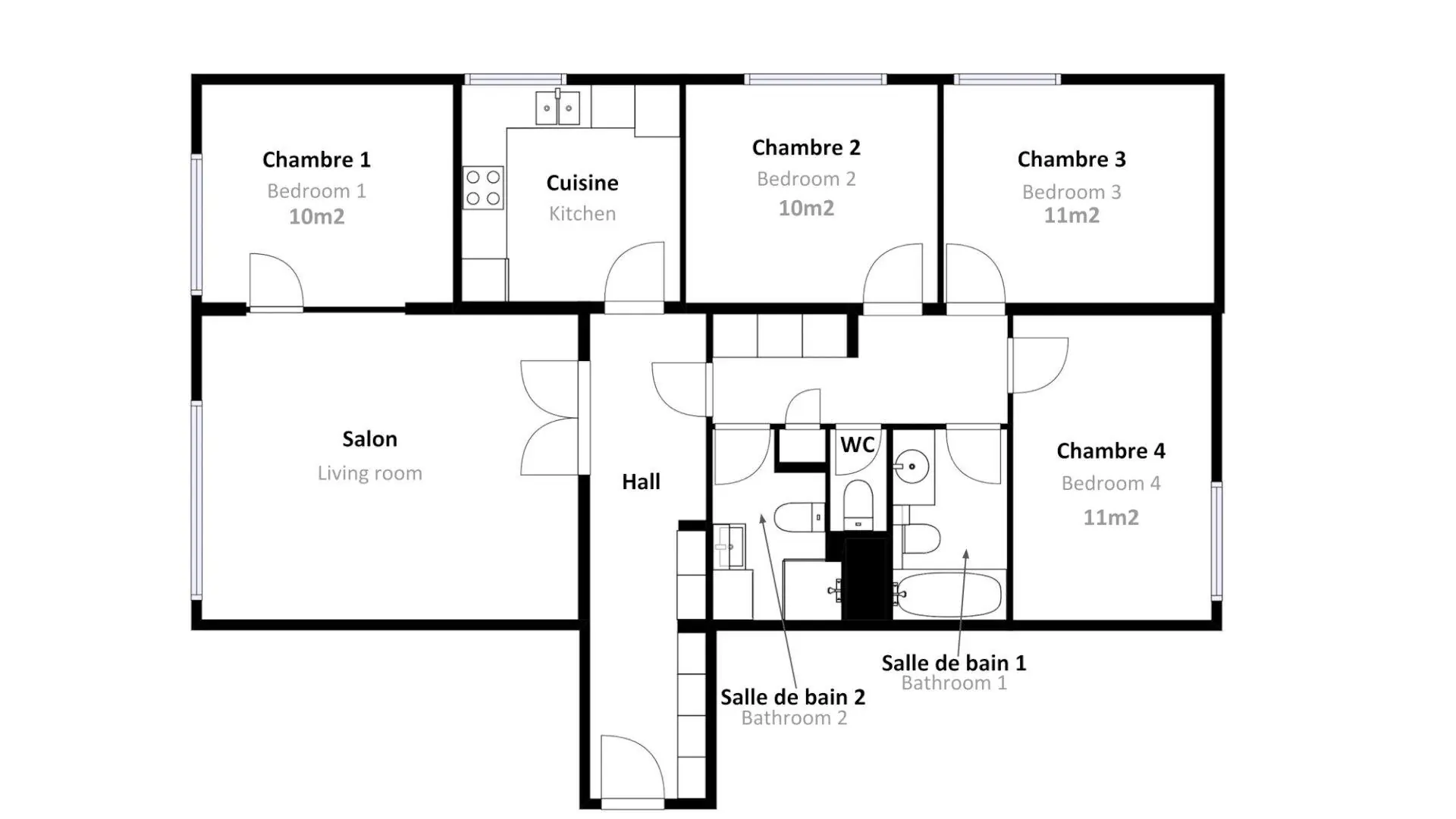 Ensuite Rooms view 1
