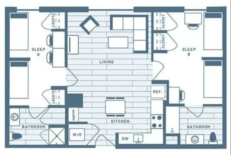 2 Rooms view 3