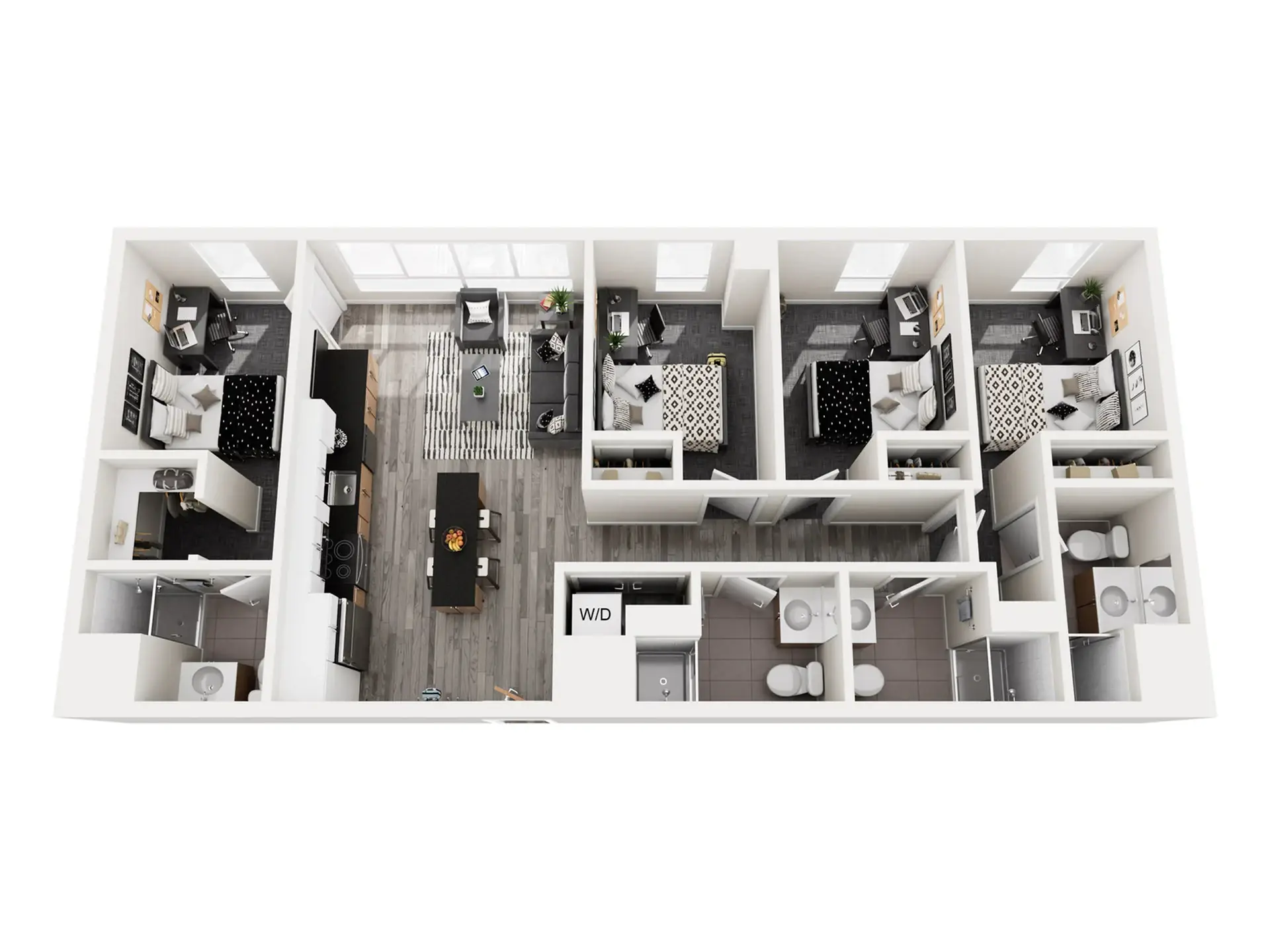3X4DX3 Rooms view 1