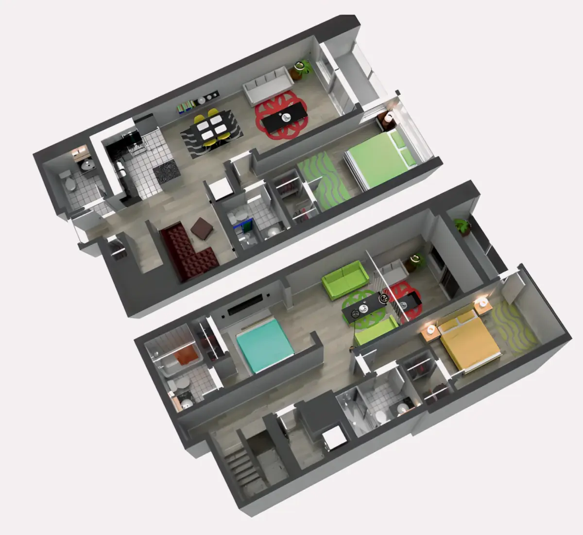 3 Rooms view 1