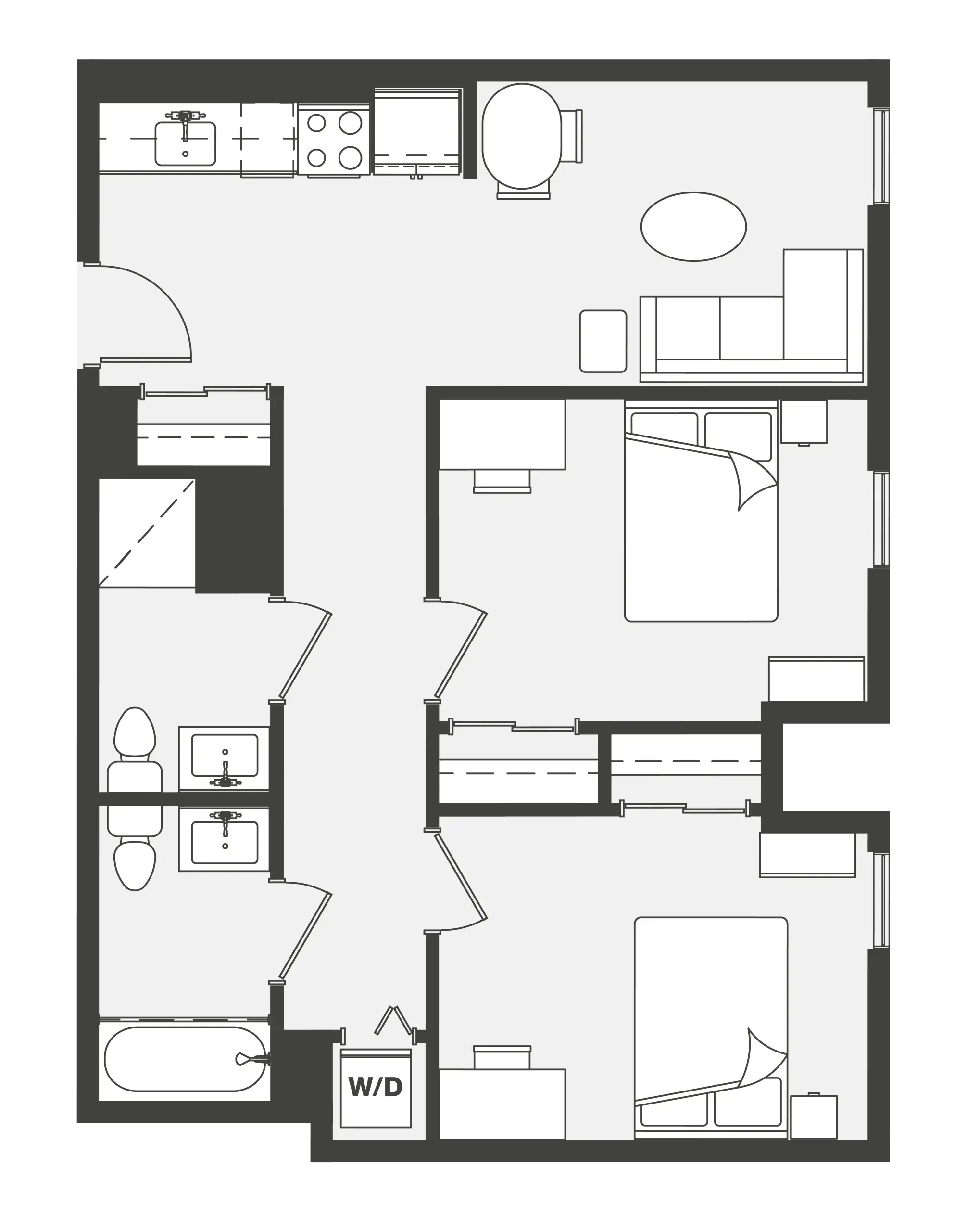 1x1 Rooms view 2