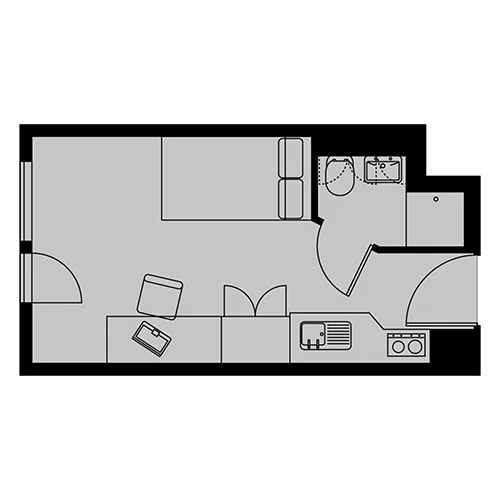Studio Rooms view 3