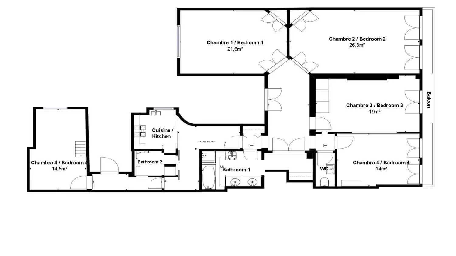 Ensuite Rooms view 1