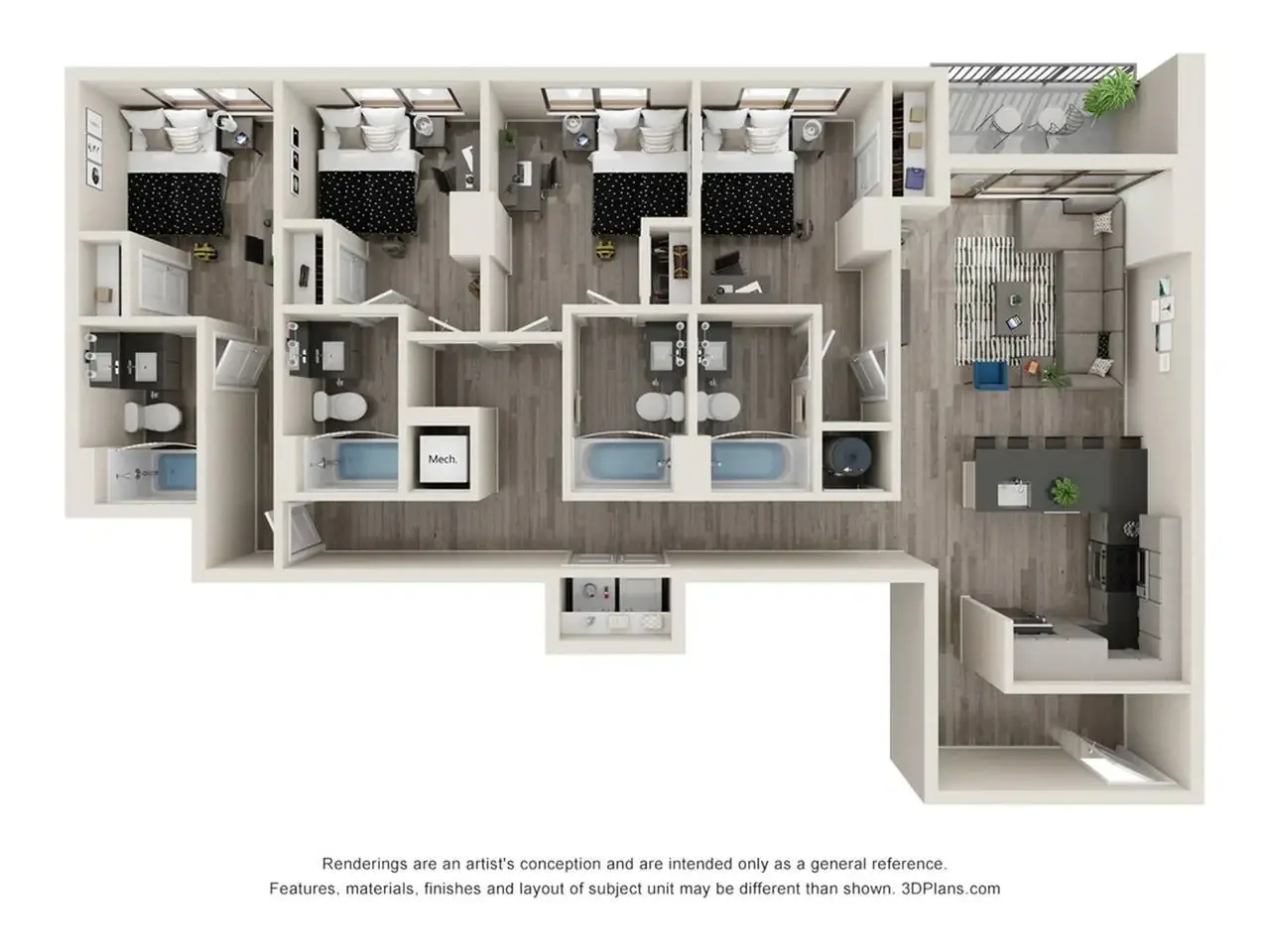 4 Rooms view 4