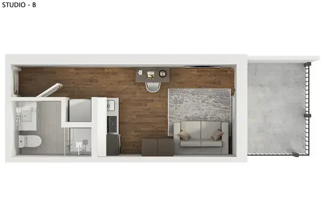 Studio Rooms view 3