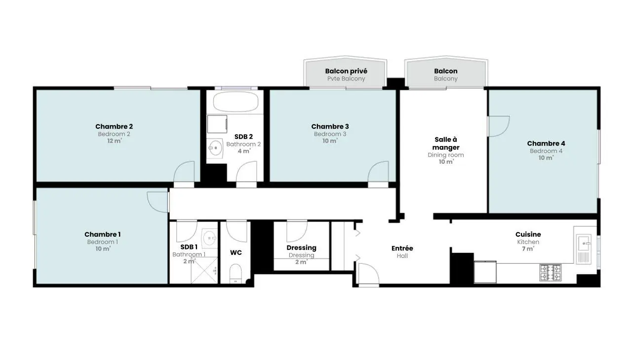 Ensuite Rooms view 1