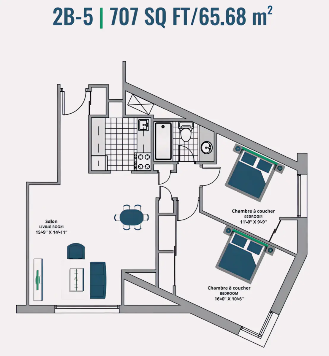 2 Rooms view 1