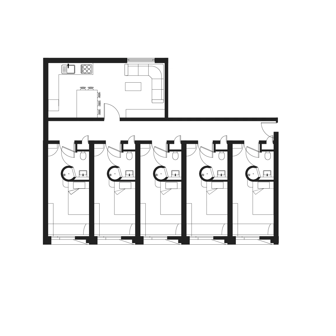 Ensuite Rooms view 2